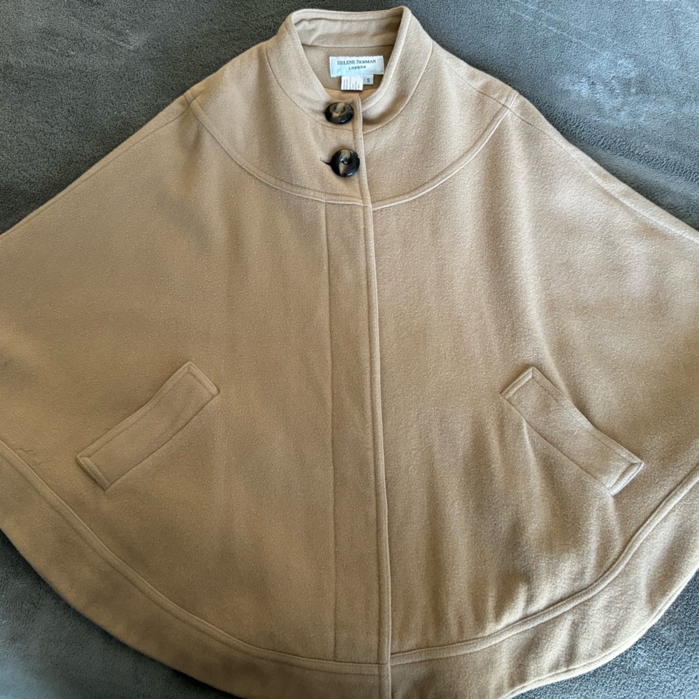 Helene Berman poncho coat